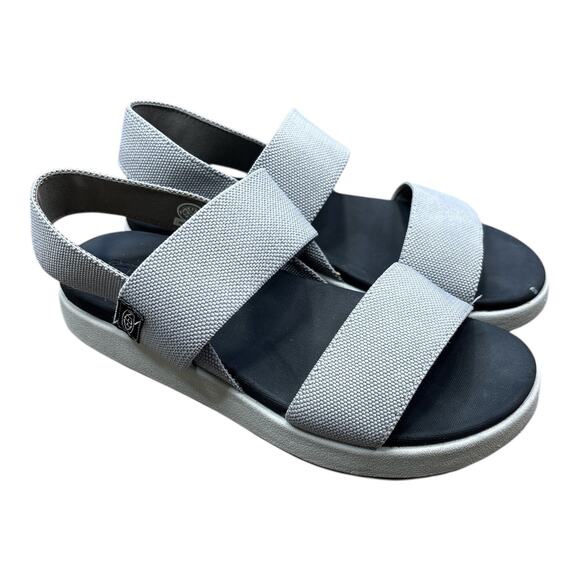 KEEN Elle Womens Gray Double Strap Slip On Slingback Sandals Size 6.5 - Picture 1 of 7